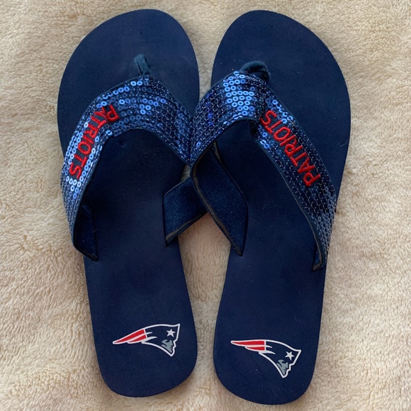 patriots flip flops